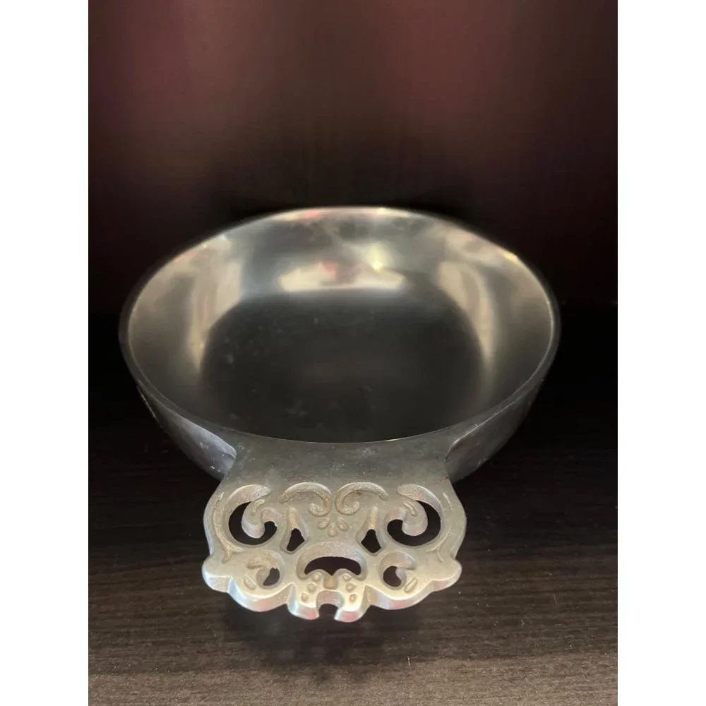 Vintage 1967 Nambe Canterbury Bowl #212 8" Across - Picture 3 of 6